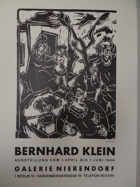 Bernhard Klein (1888-1967) Gallery Poster 1968 AP401