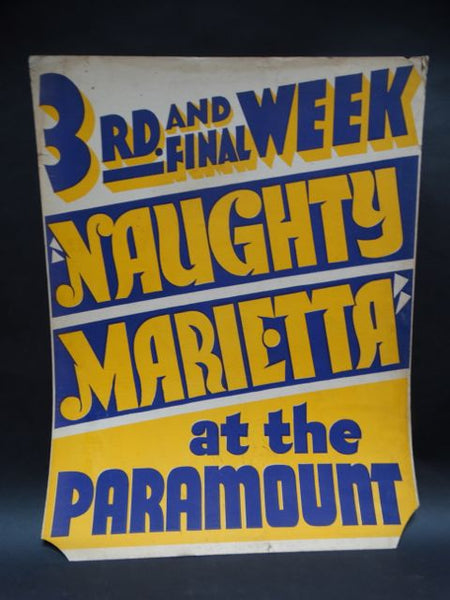 Naughty Marietta Extended Engagement Poster 1935