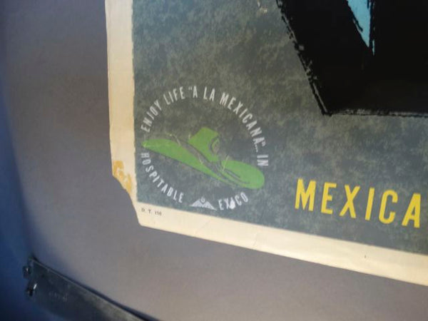 Vintage Mexican Travel Poster: Mexico, Land of Tradition & Beauty