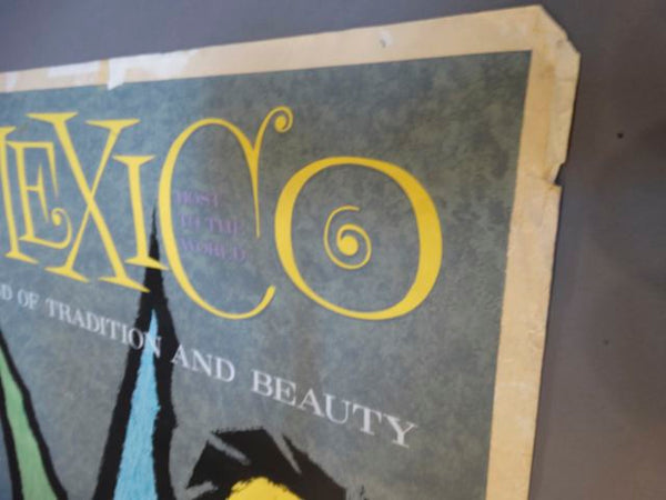 Vintage Mexican Travel Poster: Mexico, Land of Tradition & Beauty