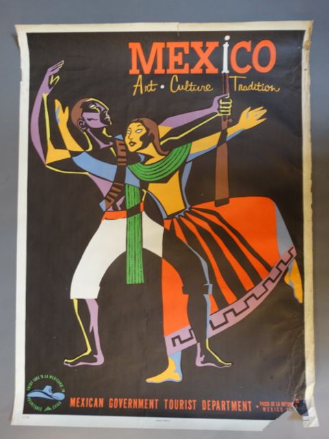 Vintage Mexican Travel Poster: Art Culture Tradition