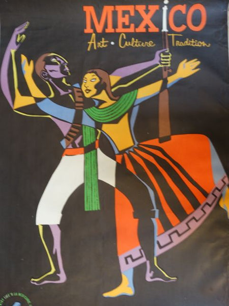 Vintage Mexican Travel Poster: Art Culture Tradition