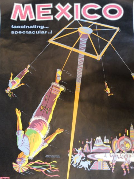 Vintage Mexican Travel Poster: Fascinating, Spectacular!