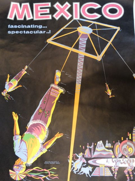Vintage Mexican Travel Poster: Fascinating, Spectacular!