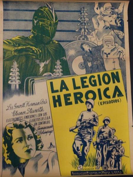 La Legion Heroica Mexican Movie Poster 1938-9