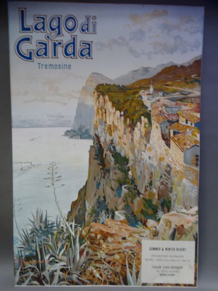 Elio Ximenes Vintage Travel Poster Lago Di Garda