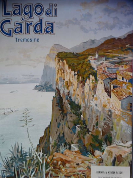Elio Ximenes Vintage Travel Poster Lago Di Garda