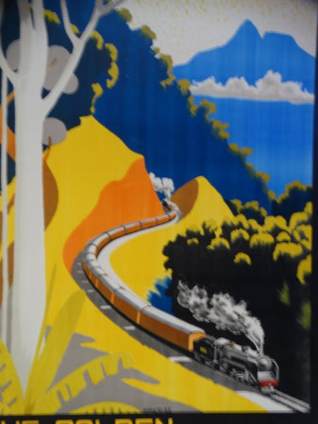 Malay Railways Vintage Travel Poster THE GOLDEN CHERSONESE 1930s