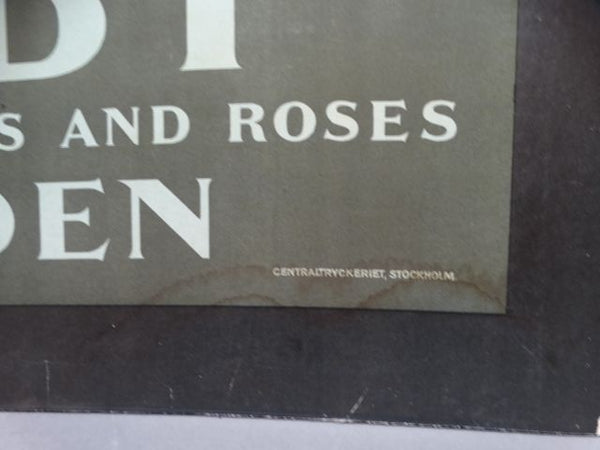 Ivar Gull Visby Sweden Vintage Travel Poster