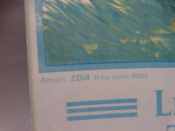 E. Couronneau Château de Tourlaville Vintage Travel Poster 1922