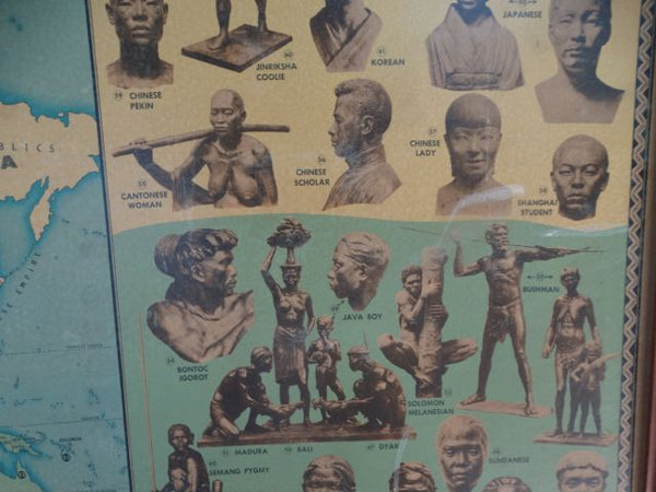 Races of the World and Where They Live --  Poster