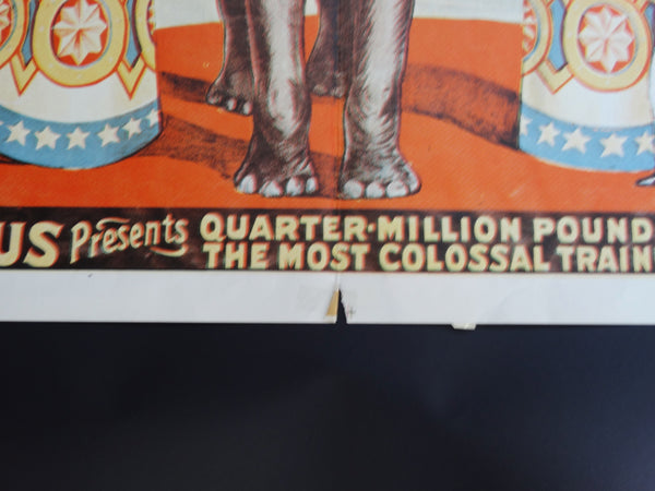 Carson & Barnes Circus Poster circa 1966
