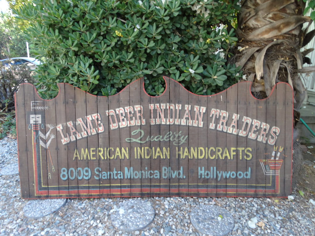 Lame Deer Indian Traders Sign