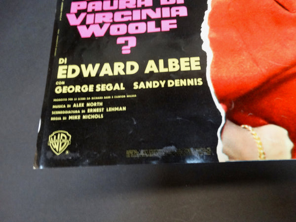 Italian movie half-sheet for WHO's AFRAID OF VIRGINIA WOOLF with Taylor/Burton