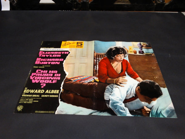 Italian movie half-sheet for WHO's AFRAID OF VIRGINIA WOOLF with Taylor/Burton