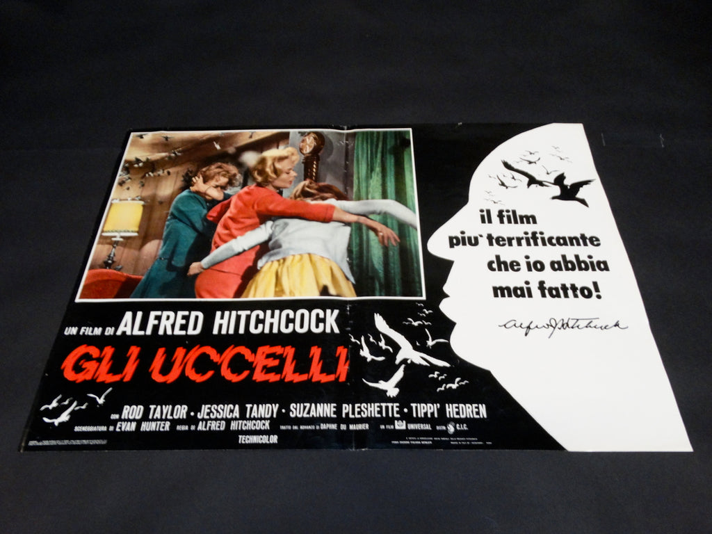 Alfred Hitchcock - THE BIRDS -  Italian poster version - GLI UCCELLI