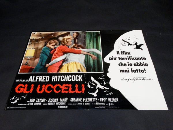 Alfred Hitchcock - THE BIRDS -  Italian poster version - GLI UCCELLI