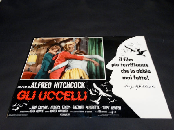 Alfred Hitchcock - THE BIRDS -  Italian poster version - GLI UCCELLI