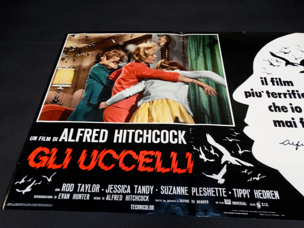 Alfred Hitchcock - THE BIRDS -  Italian poster version - GLI UCCELLI