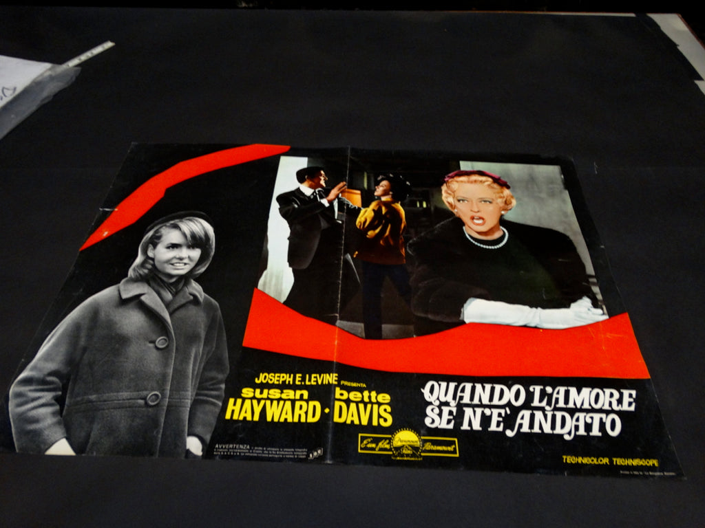 WHERE LOVE HAS GONE 1964 Italian version half sheet poster