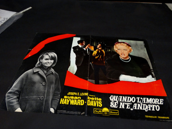 WHERE LOVE HAS GONE 1964 Italian version half sheet poster