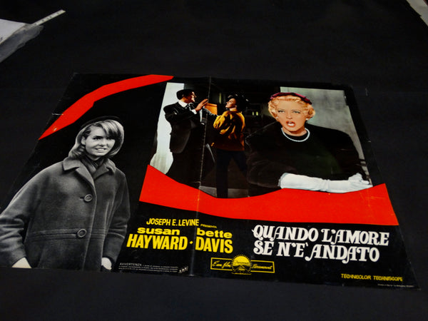 WHERE LOVE HAS GONE 1964 Italian version half sheet poster
