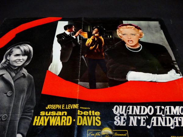 WHERE LOVE HAS GONE 1964 Italian version half sheet poster