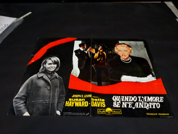 WHERE LOVE HAS GONE 1964 Italian version half sheet poster