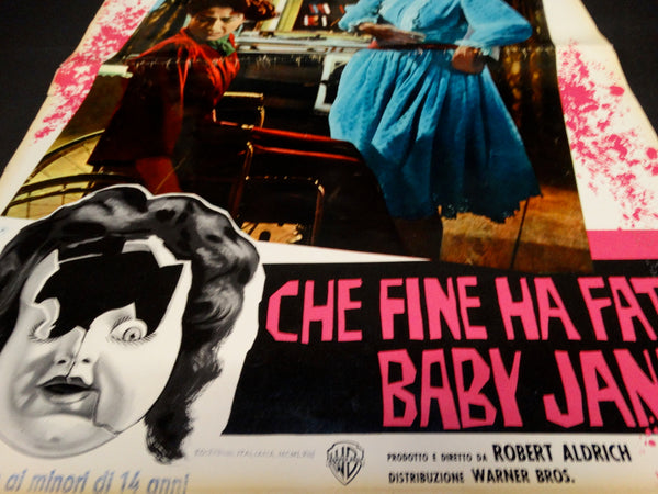 WHATEVER HAPPENED TO BABY JANE? 1962 Italian version half sheet poster