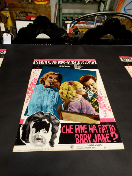 WHATEVER HAPPENED TO BABY JANE? 1962 Italian version half sheet poster