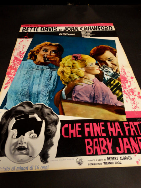 WHATEVER HAPPENED TO BABY JANE? 1962 Italian version half sheet poster