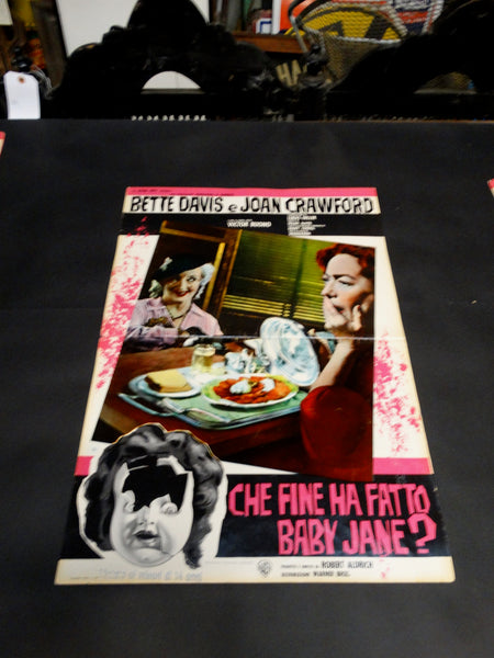 WHATEVER HAPPENED TO BABY JANE? 1962 Italian version vintage half sheet poster