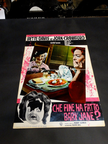 WHATEVER HAPPENED TO BABY JANE? 1962 Italian version vintage half sheet poster