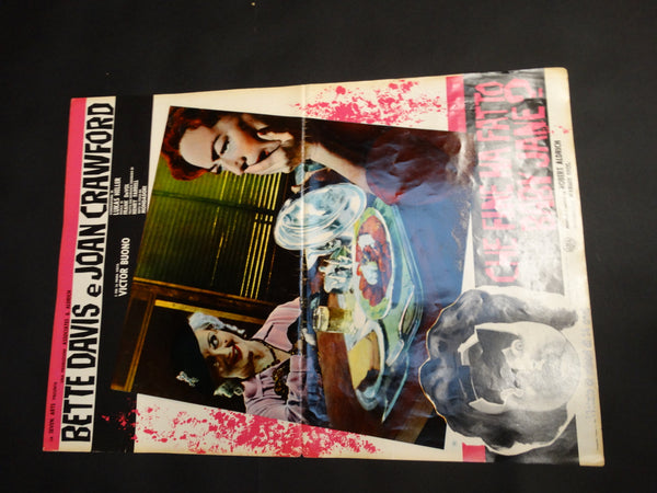 WHATEVER HAPPENED TO BABY JANE? 1962 Italian version vintage half sheet poster