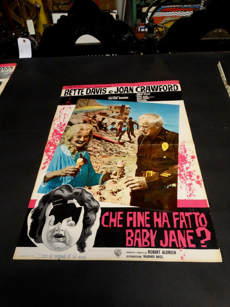WHATEVER HAPPENED TO BABY JANE? 1962 Italian version vintage half sheet poster