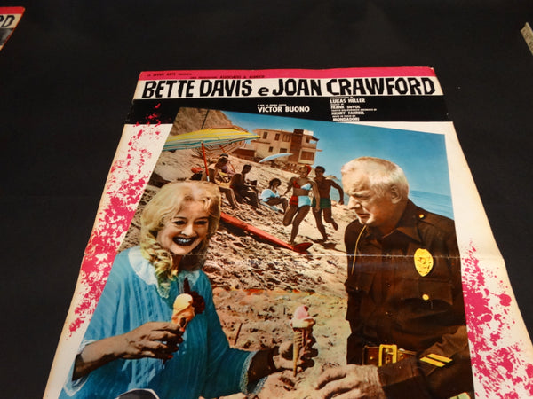 WHATEVER HAPPENED TO BABY JANE? 1962 Italian version vintage half sheet poster