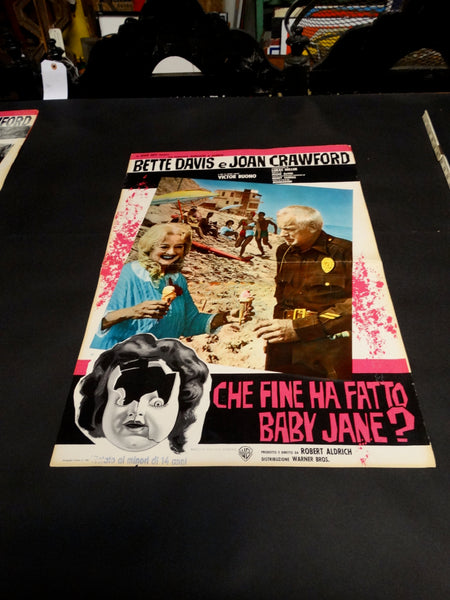 WHATEVER HAPPENED TO BABY JANE? 1962 Italian version vintage half sheet poster