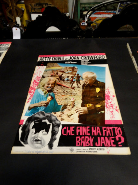 WHATEVER HAPPENED TO BABY JANE? 1962 Italian version vintage half sheet poster