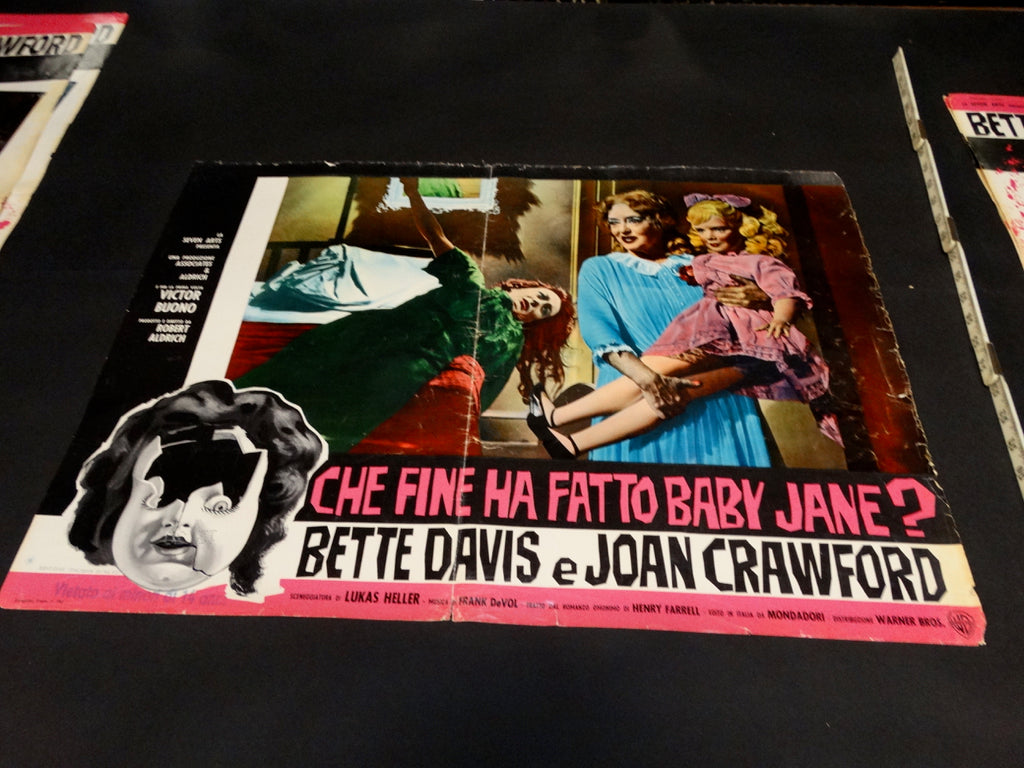 WHATEVER HAPPENED TO BABY JANE? 1962 Italian version vintage half sheet poster