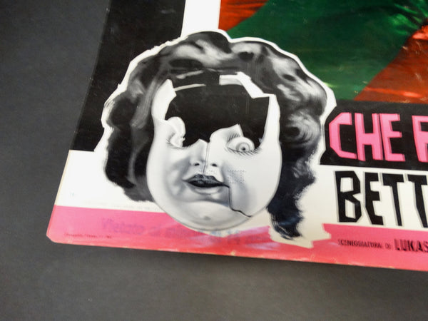 WHATEVER HAPPENED TO BABY JANE? 1962 Italian version vintage half sheet poster