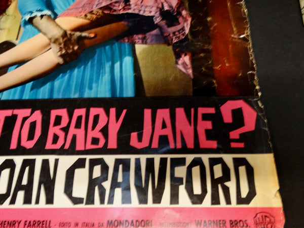 WHATEVER HAPPENED TO BABY JANE? 1962 Italian version vintage half sheet poster