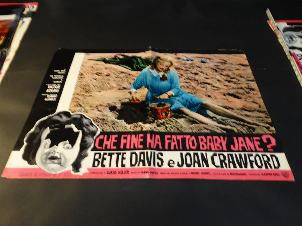 WHATEVER HAPPENED TO BABY JANE? 1962 Italian version vintage half sheet poster