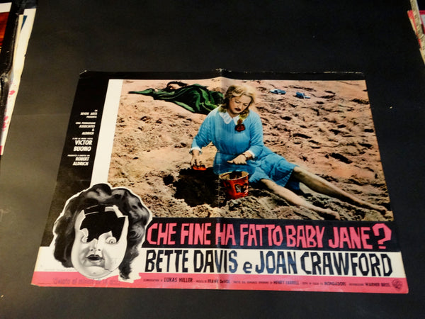 WHATEVER HAPPENED TO BABY JANE? 1962 Italian version vintage half sheet poster