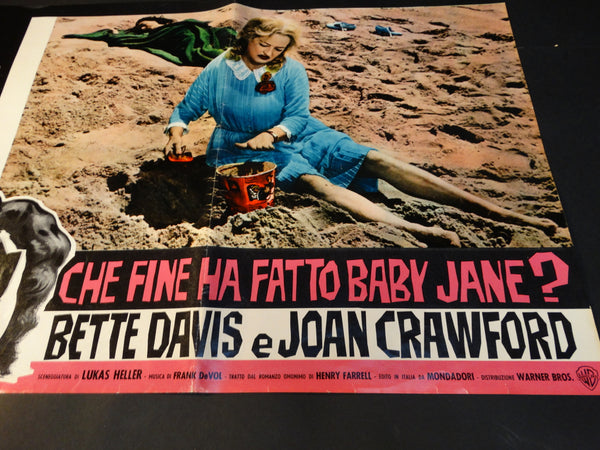WHATEVER HAPPENED TO BABY JANE? 1962 Italian version vintage half sheet poster
