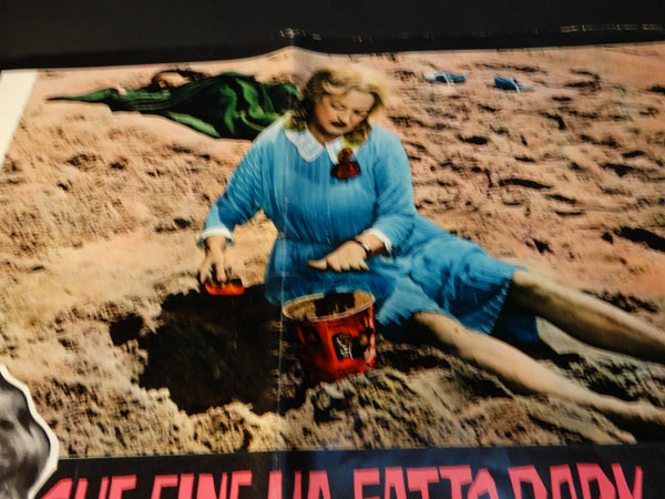 WHATEVER HAPPENED TO BABY JANE? 1962 Italian version vintage half sheet poster