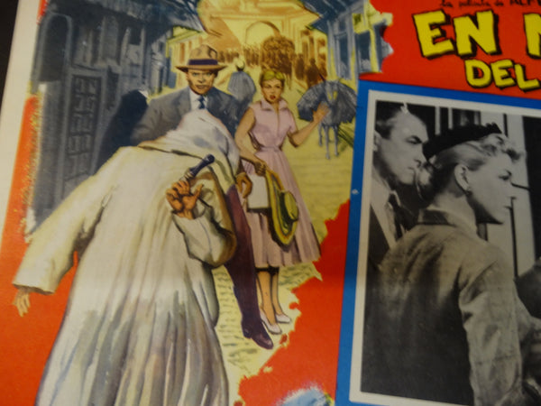Alfred Hitchcock The Man Who Knew Too Much (En Manos del Destino) lobby card, Spanish version