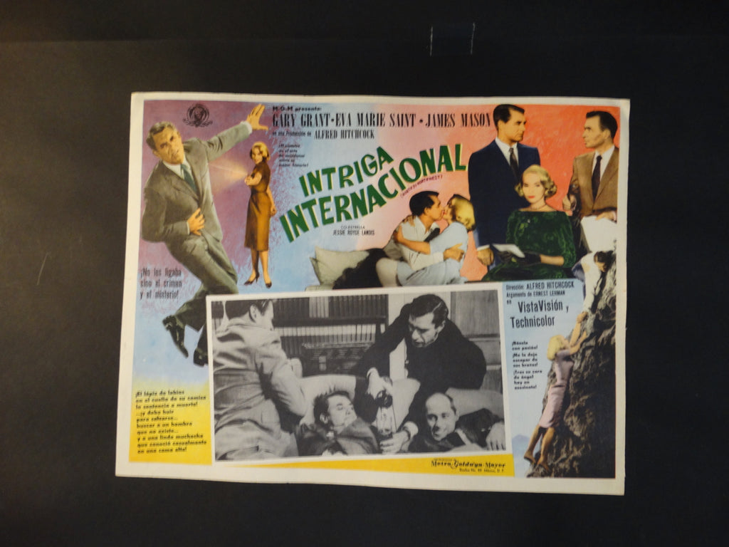 Alfred Hitchcock, North by Northwest Lobby Card