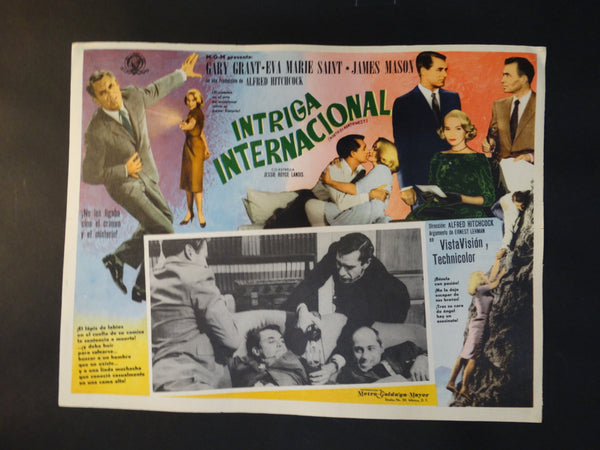 Alfred Hitchcock, North by Northwest Lobby Card