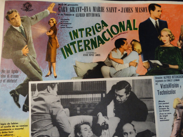 Alfred Hitchcock, North by Northwest Lobby Card