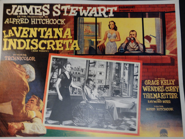 Alfred Hitchcock, Rear Window lobby card